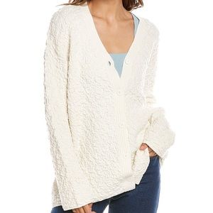 Rebecca Taylor NWOT Cable Cardigan White Medium